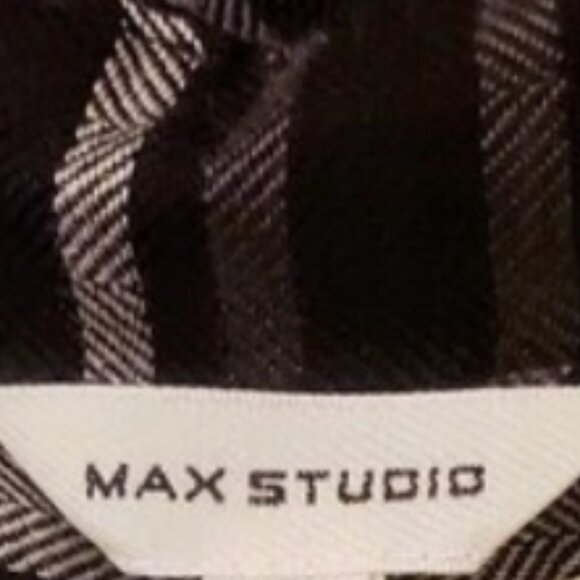 Women's Max Studio Plaid Shirt-Dress - Picture 7 of 7